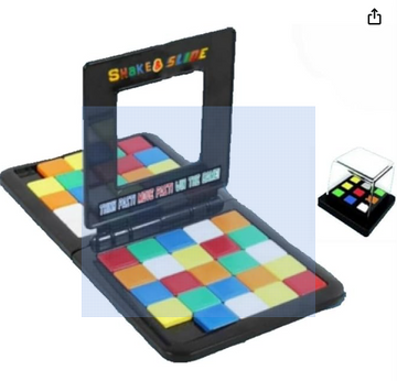 The Season Toys Shake & Slide Block Game Shape Matching Intelligence Board Game for Family Game Nights